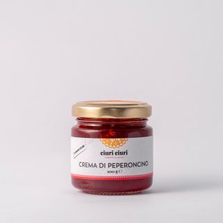 Crema di peperoncino, conserva siciliana dolce da 100 grammi in vasetto di vetro, prodotto tipico siciliano in vendita su ciuriciuri.shop
